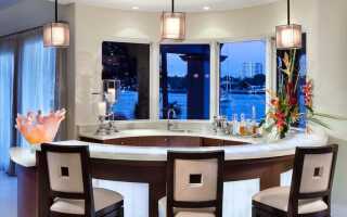 Барная стойка в гостиной