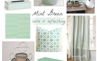 Серебристо-ментоловый оттенок в интерьере