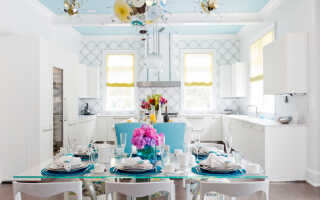 Голубой цвет в интерьере