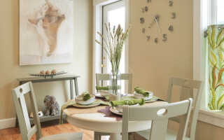 Дизайн интерьера маленькой столовой