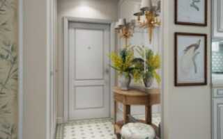 Интерьер прихожей исполненной по английски