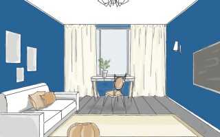 Как сочетать цвет стен, пола и потолка