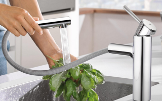 Виды смесителей с выдвижным изливом и их особенности