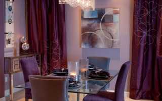 Фиолетовый цвет в интерьере