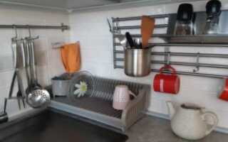 Сушилка для посуды и столовых приборов с поддоном