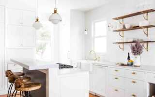 Сочетание белого цвета и разных видов металлов в интерьере