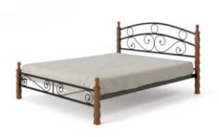 Кровать с металлическим каркасом: модели и фото