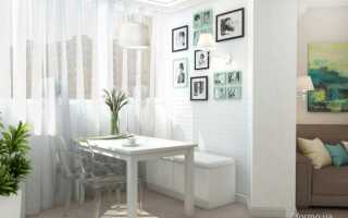 Как объединить балкон и кухню