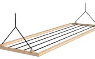 Как собрать потолочную сушилку для белья