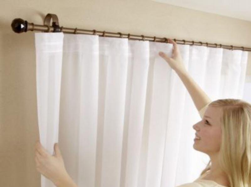 вешаем шторы