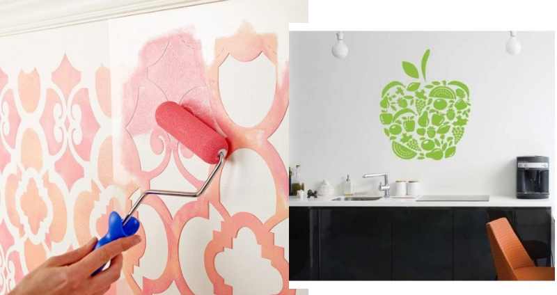 Трафарет – могут быть шаблоны