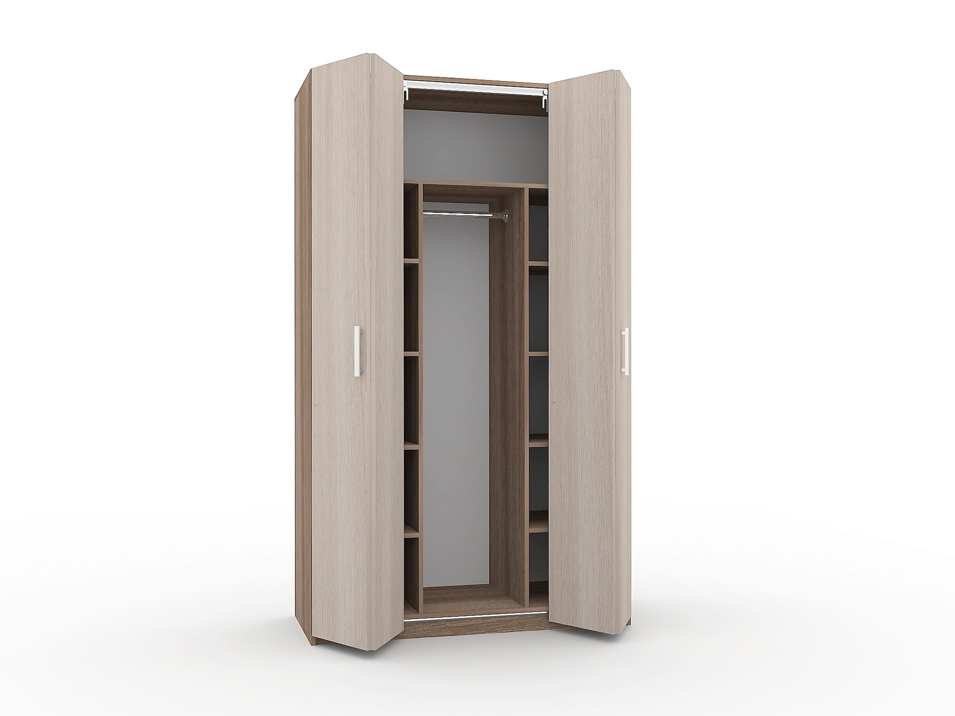 Система с двумя направляющими в шкафу 