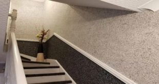 Жидкие обои в дизайне коридора + фото