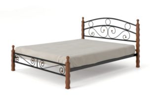 Кровать с металлическим каркасом: модели и фото