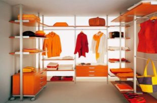 Встроенная гардеробная – требования, схема хранения + фото