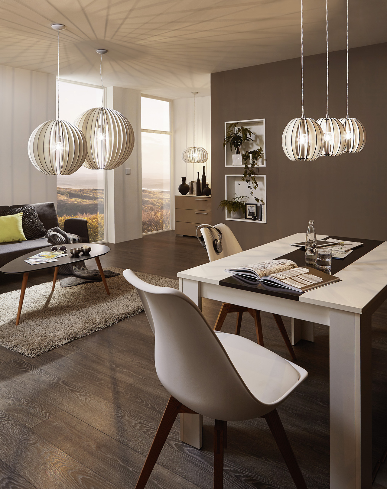 светлые подвесные светильники 