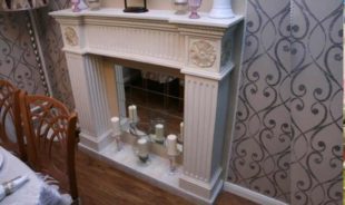 Камин со свечами в интерьере + фото