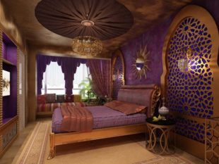 Дизайн интерьера спальни в восточном стиле + фото и особенности оформления