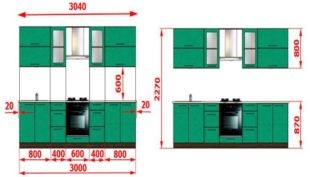 На какой высоте вешают верхние шкафы для кухни