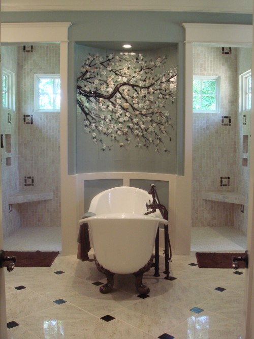 Цветочные узоры на стенах