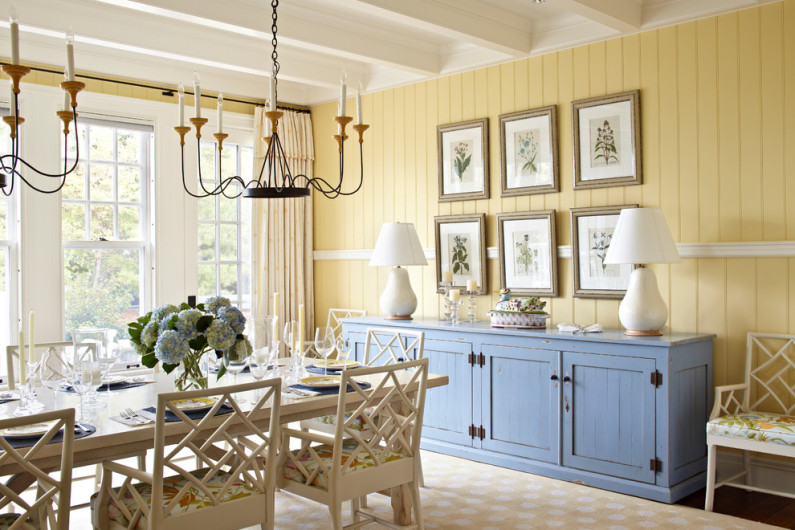 Желтый цвет в интерьере