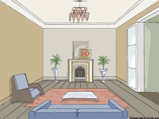 Как сочетать цвет стен, пола и потолка