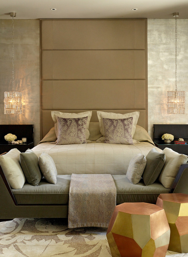 бежевые обои екатерина просяная дизайнер интерьера 11