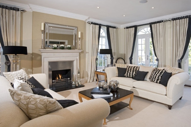 бежевые обои екатерина просяная дизайнер интерьера 13