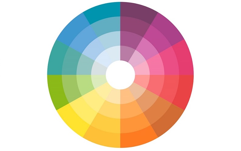 Сочетание оранжевого и голубого в интерьере