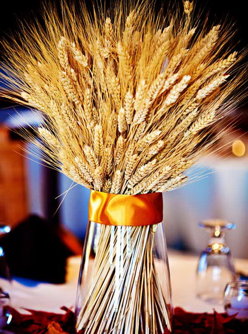 декор осенним урожаем