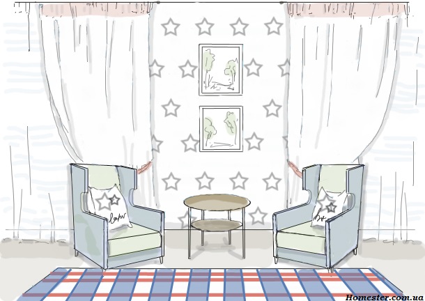 Как в интерьере сочетать клетку с другими узорами