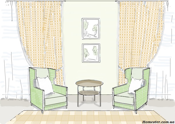 Как в интерьере сочетать клетку с другими узорами