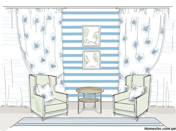 Ищем хорошего соседа: сочетания с полоской