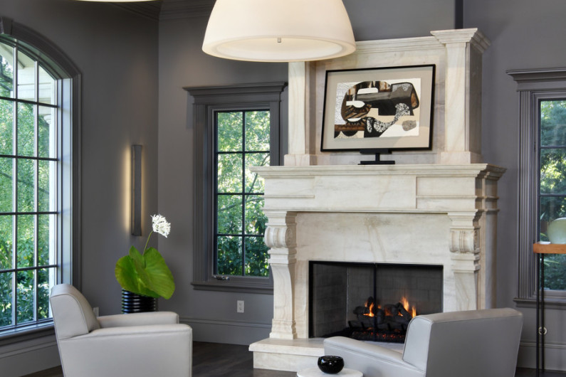 Серый цвет в интерьере