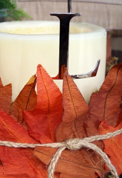 Осенний декор: композиция со свечей Осенний декор: композиция со свечей