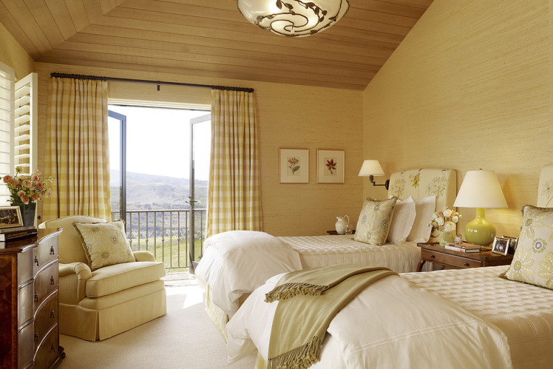 Клетчатый узор «виши» в интерьере